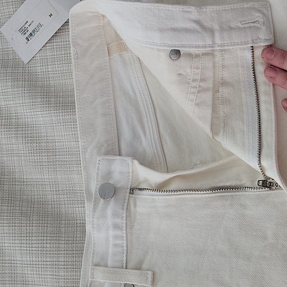 BLDWN cream/white high rise shorts NWT - Picture 8 of 12